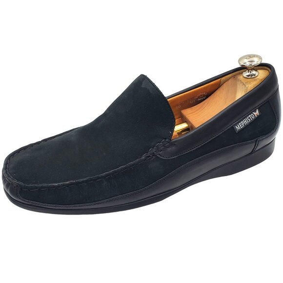 Mephisto Cool Air Men\'s size 10US Black Leather Suede Loafer casual shoes 9.5EUR main image 6